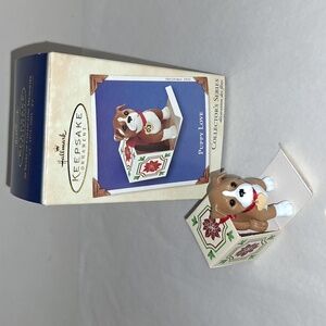HALLMARK BOXER PUPPY LOVE 2003 Ornament in box